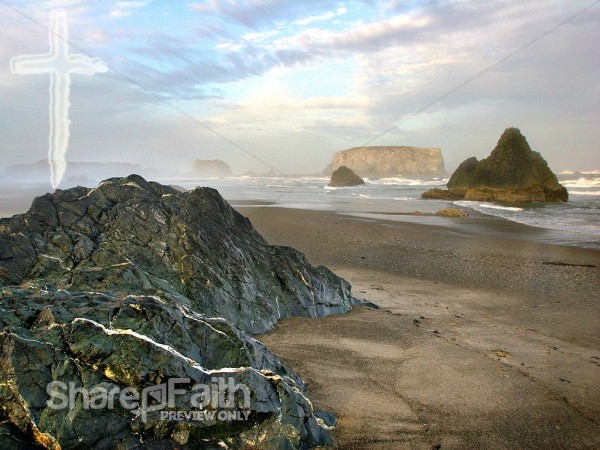 Cross Overlooking the Shore