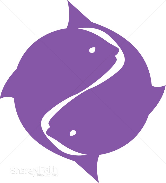 Purple Two Fish Symbol
