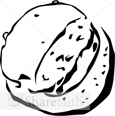 Black%20and%20White%20Broken%20Bread%20on%20Platter