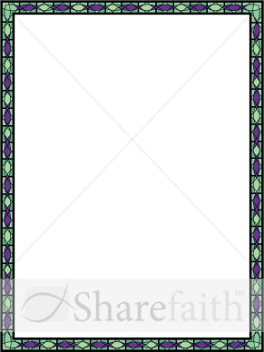 Green and Purple Stained Glass
