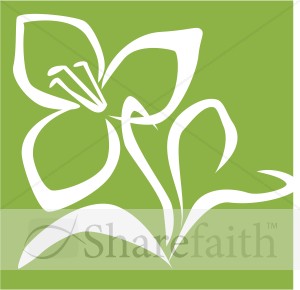 Easter Lily Stamp