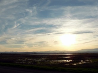Sun Setting in Northern California