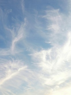 Heavenly White Clouds