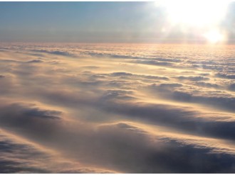 Sun Shining Above Clouds