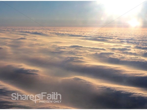 Sun Shining Above Clouds