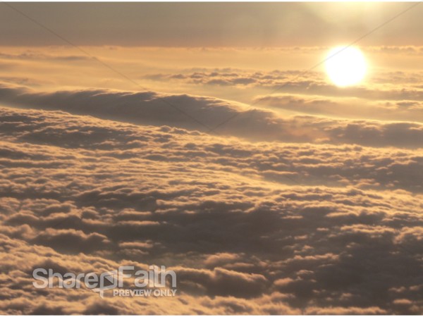 Blanket of Clouds Below Brilliant Sun