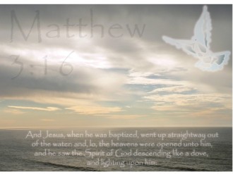 Baptism Verse with Dove