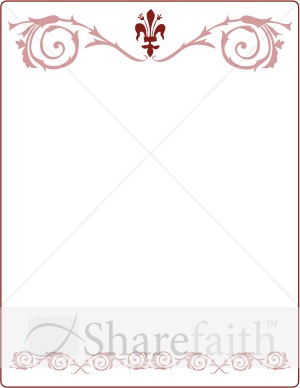 Flourishes with Fleur de Lis