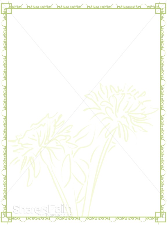 Green Faded Mums