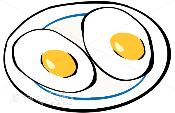 Breakfast Eggs Sunny Side Up
