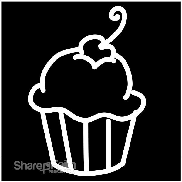 Cupcake Logo Black