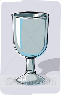 Gray Communion Cup with Shadow