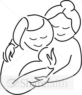 Three Generations Line Art