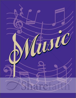 Music Flyer Purple Background