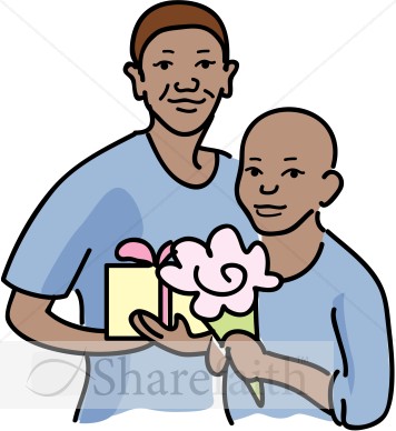 Holding Gifts Clipart
