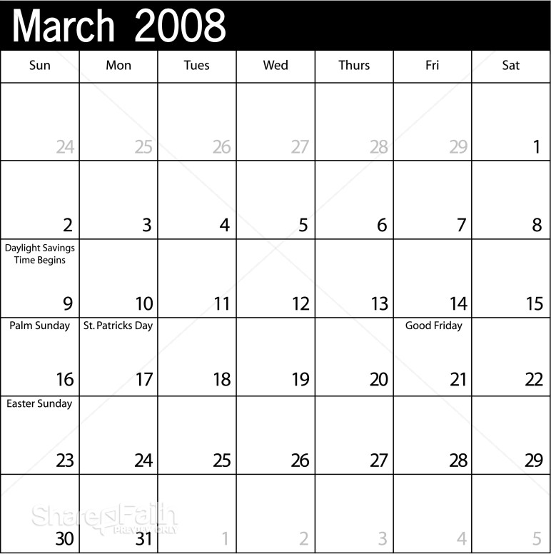 Simple%20Blank%20Calendar%20with%20Holidays%20March%202008