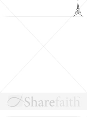 Church Steeple Letterhead