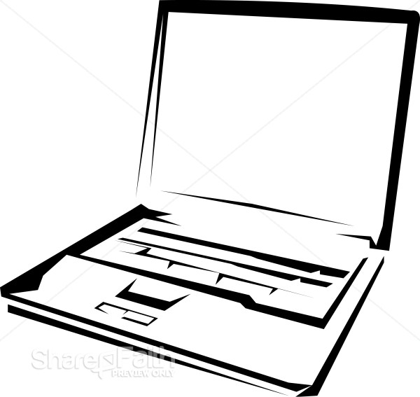 Black%20and%20White%20Laptop%20Computer