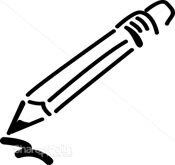 Pencil Writing in Cursive