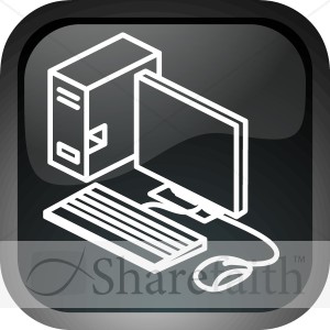 Desktop Computer Button