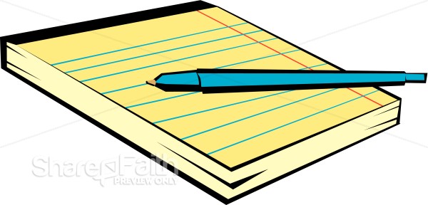 Pen and Yellow Notepad