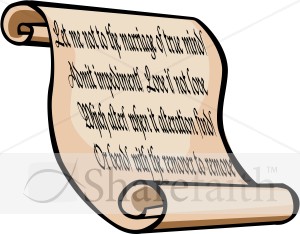 Bible Love Quote Scroll