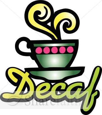 Decaf Coffee Word Art