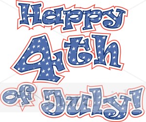 Stars n' Stripes 4th of July Wordart