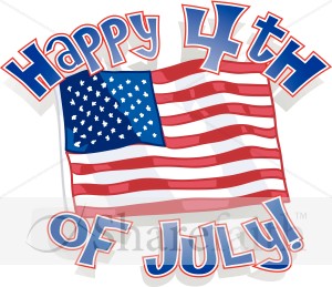 Happy 4th Of July Around Our Flag