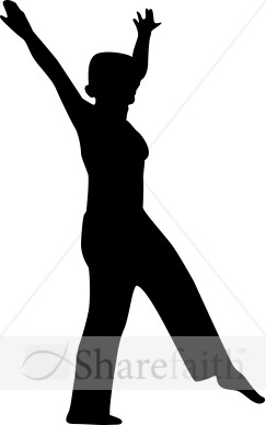 Dancing Woman Silhouette