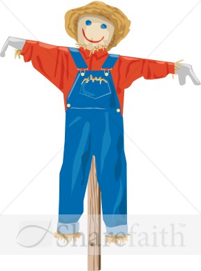 Scarecrow in Overalls