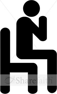 Sitting Praying Symbol
