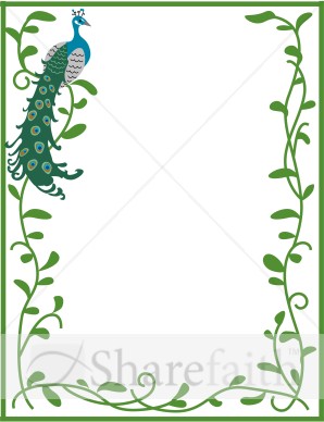Peacock and Vines