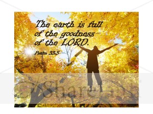 Autumn Leaves  with Psalm