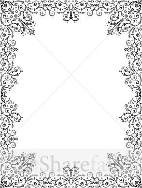 Intricate Floral Border