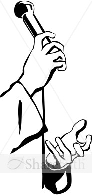 Pastor Hands and Microphone