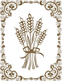Rustic Lacey Border with Wheat