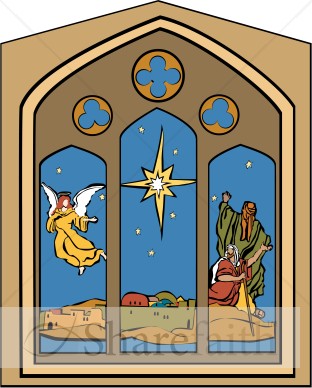 Nativity%20Window%20with%20Star,%20Angel%20and%20Shepherds