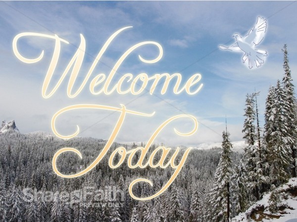 Snow%20on%20Trees%20with%20Welcome%20Message%20and%20Dove