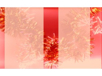 Christmas Tinsel with Text Box