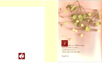 Mistletoe with Isaiah Verse