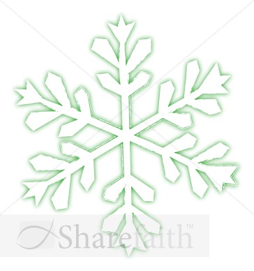 Single Frosty Snowflake