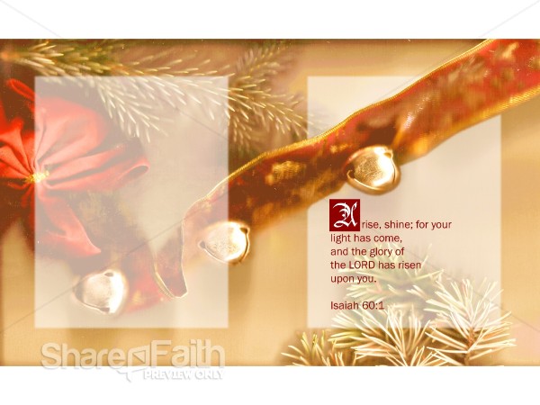 Pine, Bows, Bells and Scripture