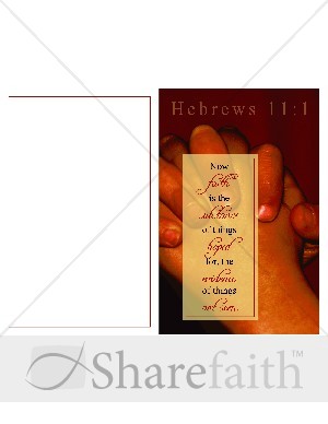 Praying Hands with Hebrews Verse