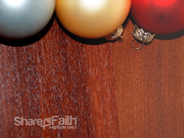 Three Ornaments at the Top