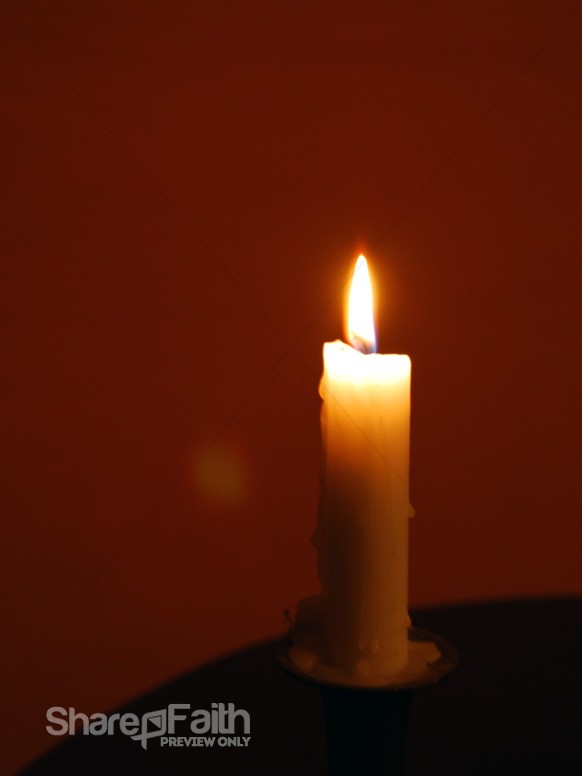 Burning Single Candle