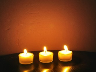 Three%20Lit%20Candles%20in%20a%20Row