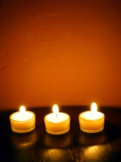 Three%20Candles%20and%20Light%20Reflected