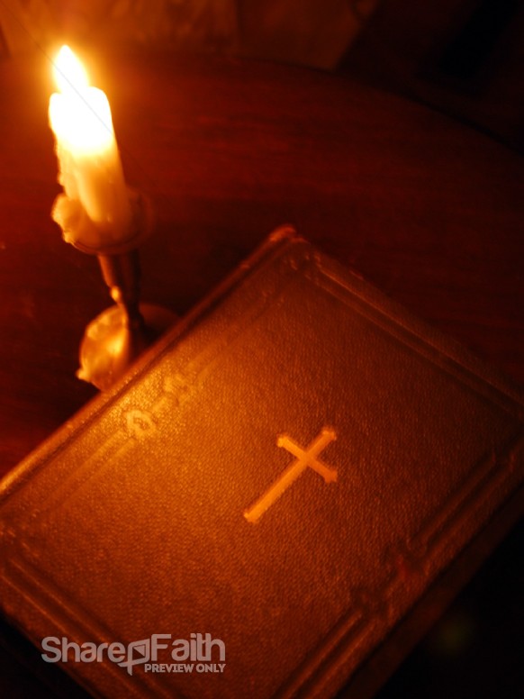 Bible and a Candlestick