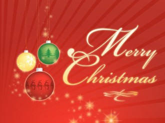 Hanging Ornaments with Merry Christmas